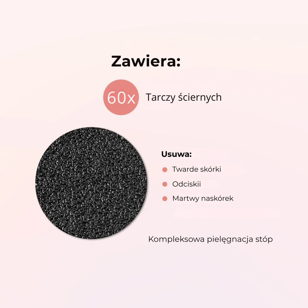 DermaScrub™ -elektryczna maszynka do usuwania zrogowaciałego naskórka ze stóp