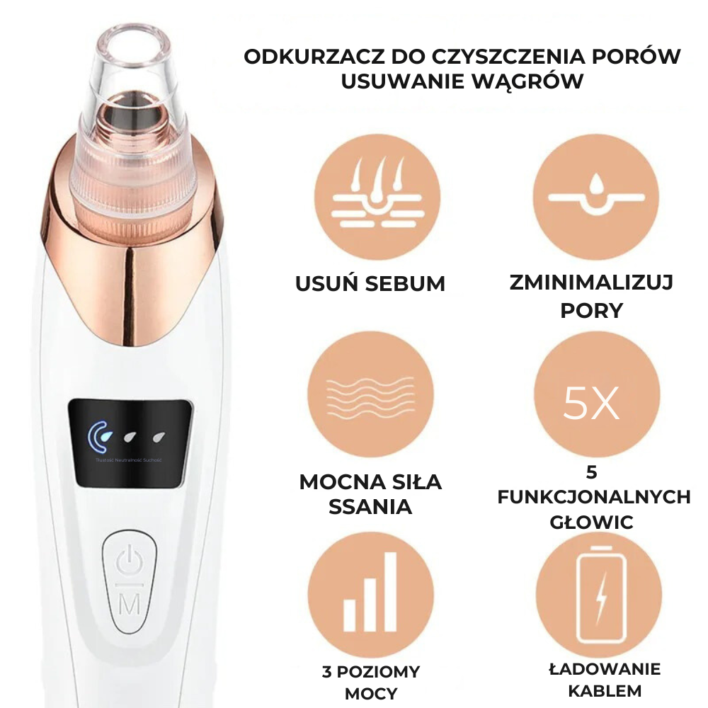 DermaCleaner™-próżniowe urządzenie do oczyszczania porów i skóry twarzy