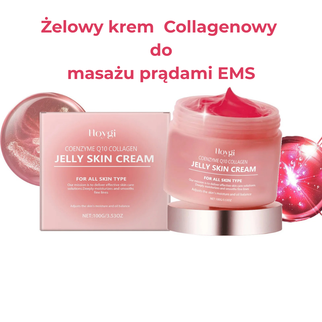 Żel Collagenowy -żel przewodzący do masażu skóry twarzy głęboko nawilżający