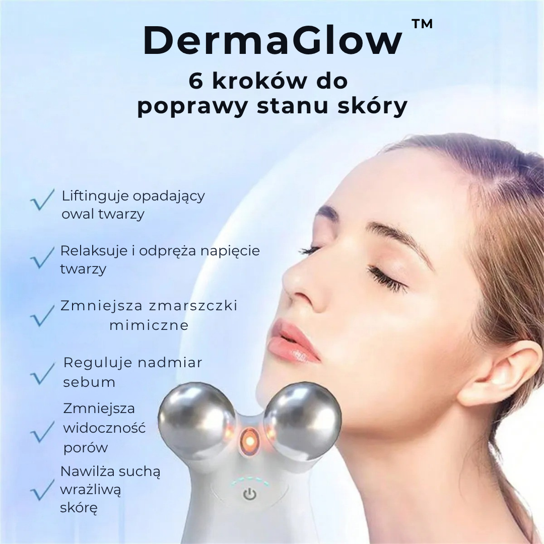 DermaGlow™ -innowacyjne urządzenie do mikroprądowej terapii twarzy