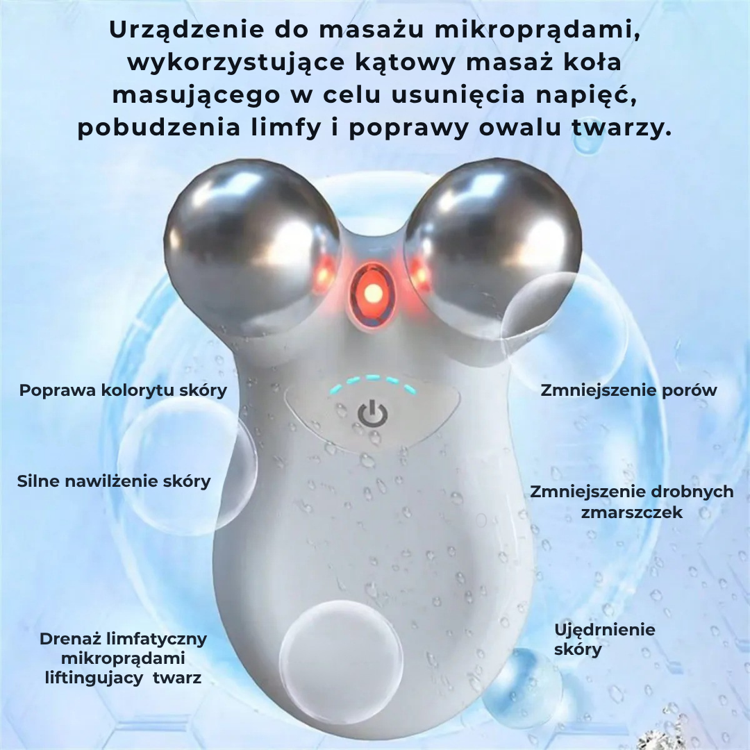 DermaGlow™ -innowacyjne urządzenie do mikroprądowej terapii twarzy