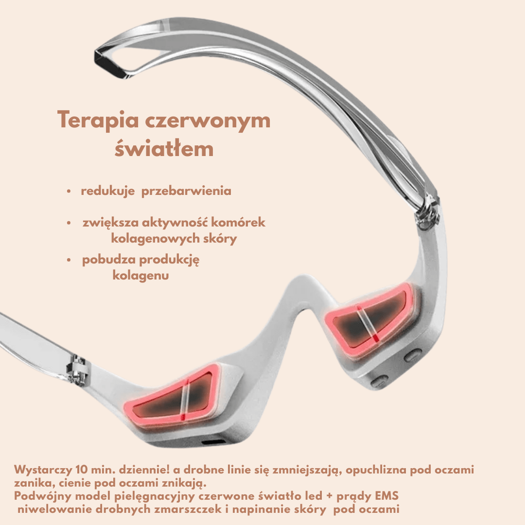 DermaEye™ - innowacyjne okulary masujące ze światłem led - Derma Beauty