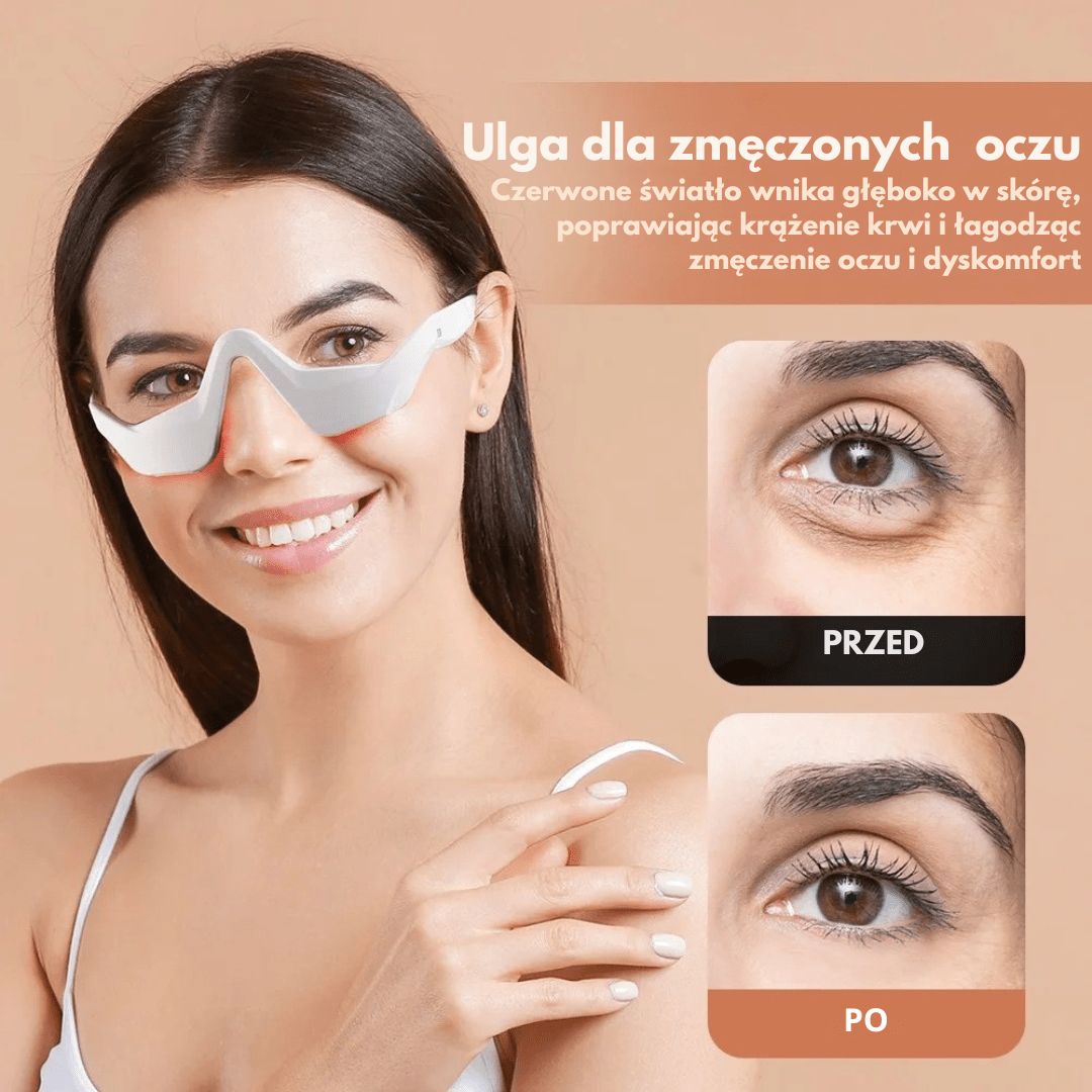 DermaEye™ - innowacyjne okulary masujące ze światłem led - Derma Beauty