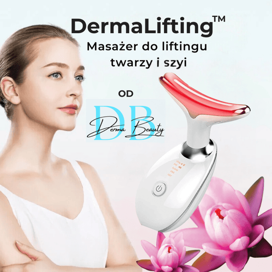 DermaLifting - masażer ze światłem led do liftingu twarzy i szyi - Derma Beauty