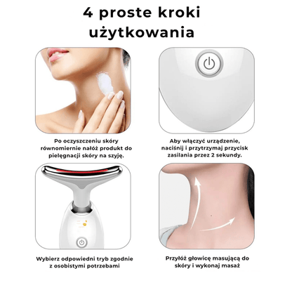 DermaLifting - masażer ze światłem led do liftingu twarzy i szyi - Derma Beauty