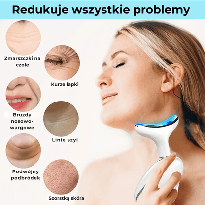 DermaLifting - masażer ze światłem led do liftingu twarzy i szyi - Derma Beauty