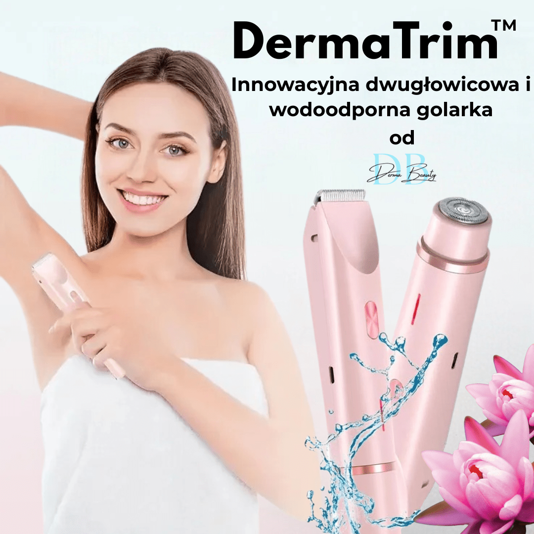 DermaTrim™ - dwugłowicowy trymer do ciała i twarzy - Derma Beauty