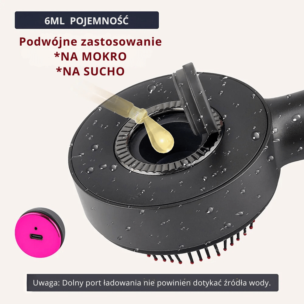 HairBrush™ - szczotka do masażu skóry głowy i włosów - Derma Beauty