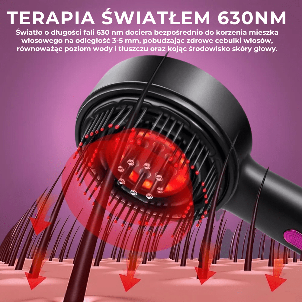 HairBrush™ - szczotka do masażu skóry głowy i włosów - Derma Beauty