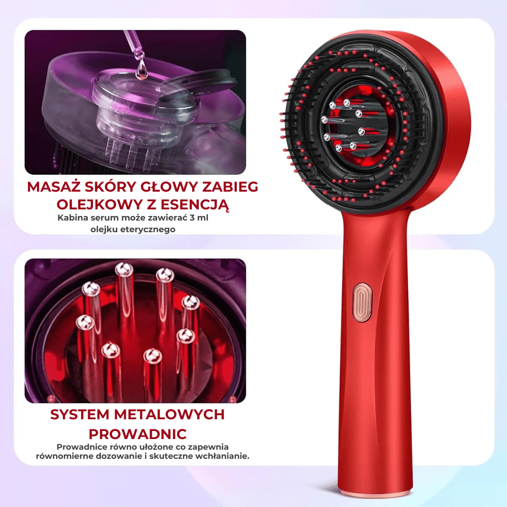 HairBrush™ - szczotka do masażu skóry głowy i włosów - Derma Beauty