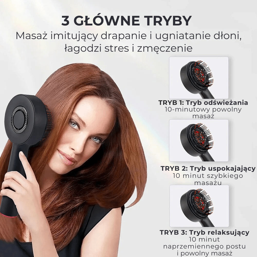 HairBrush™ - szczotka do masażu skóry głowy i włosów - Derma Beauty