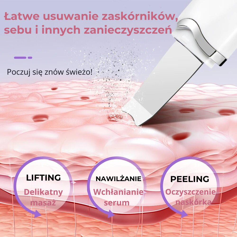 DermaPeeling™ - urządzenie do peelingu kawitacyjnego twarzy