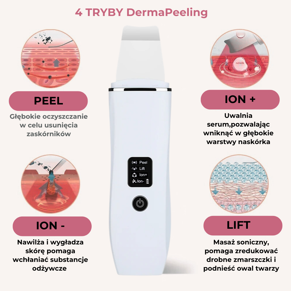 DermaPeeling™ - urządzenie do peelingu kawitacyjnego twarzy