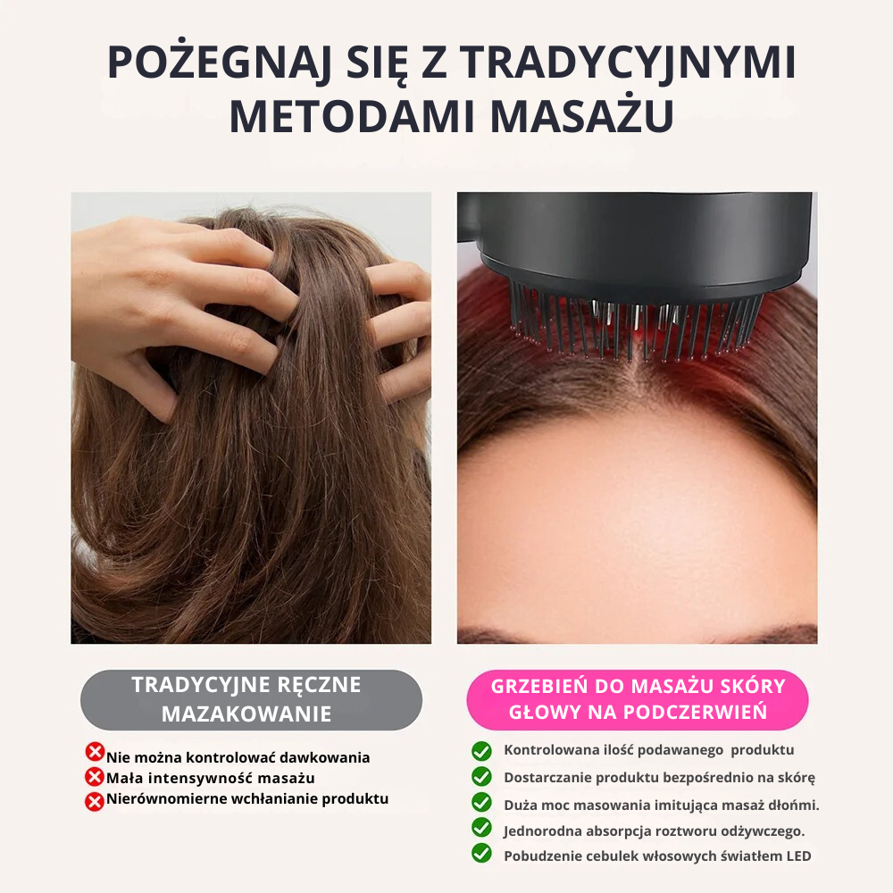 HairBrush™ - szczotka do masażu skóry głowy i włosów